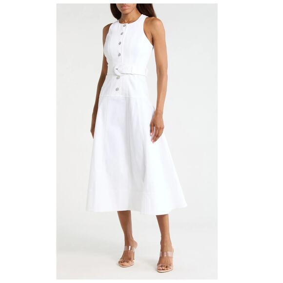 cinq a sept Dresses & Skirts - NEW Cinq à Sept Margaret Sleeveless Cotton Blend A-Line Midi Dress Size 8